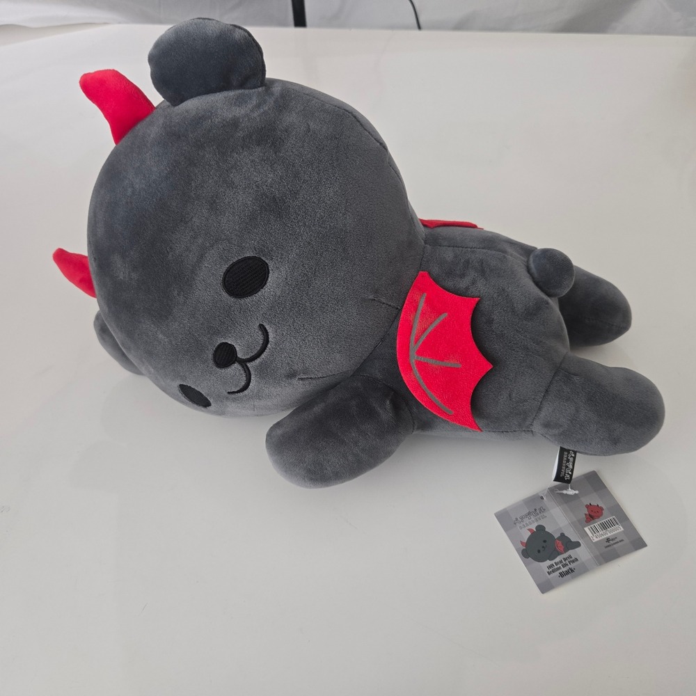 Fukuya Beardevil 10IN Bear Devil Bedtime BIG Plush Black Red Wings Horns NWT